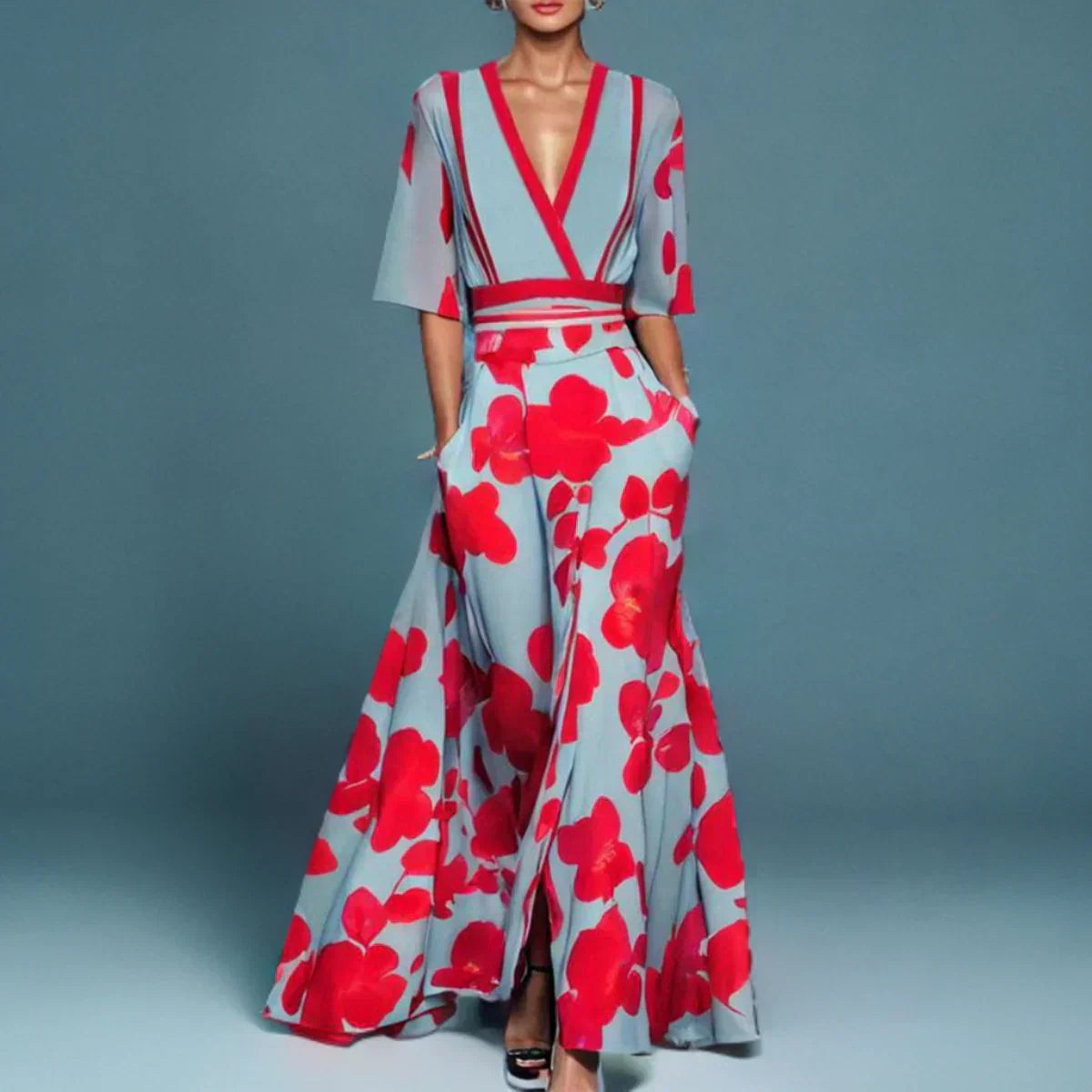 Millie - Elegante vestido de manga corta