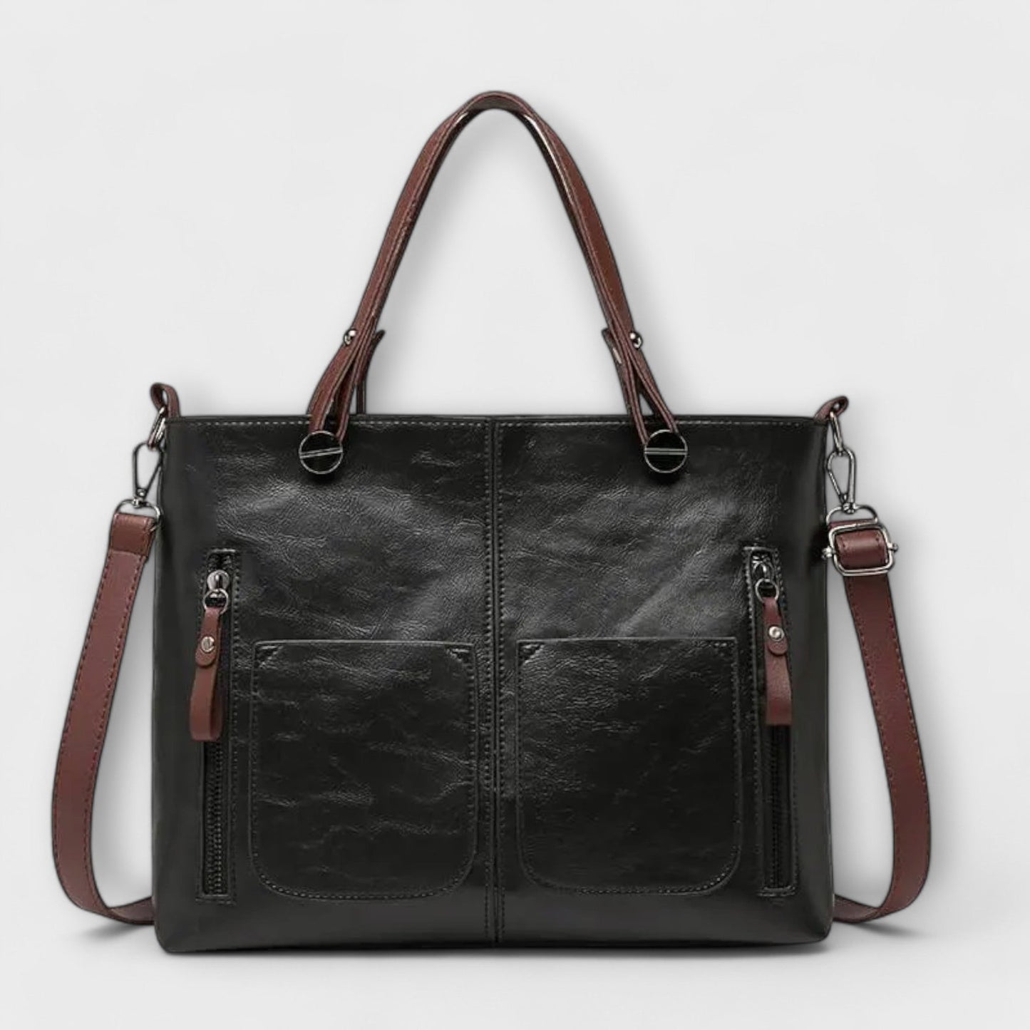 Elegante bolsa de cuero